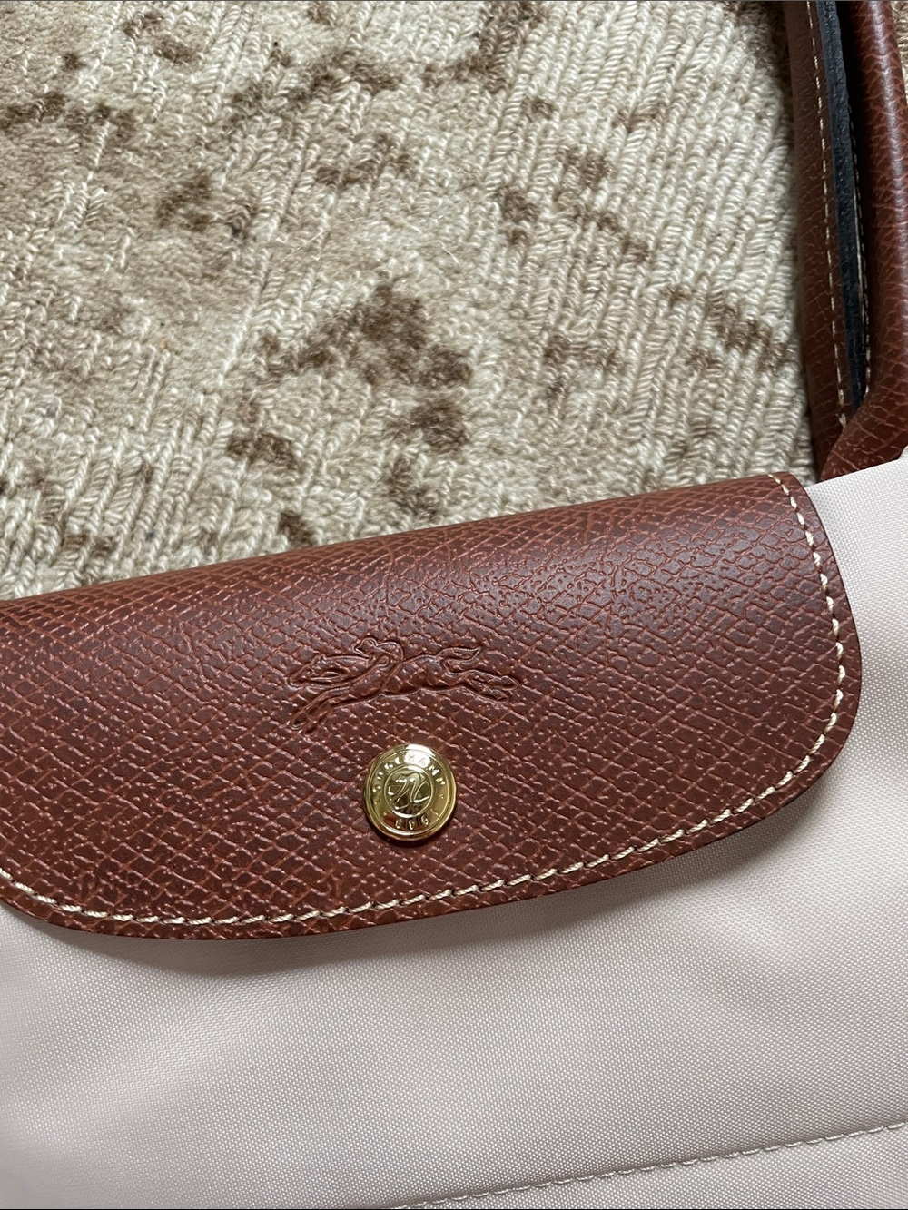 NWOT Longchamp Le Pliage Large Shoulder Tote -Paper - Picture 5 of 9